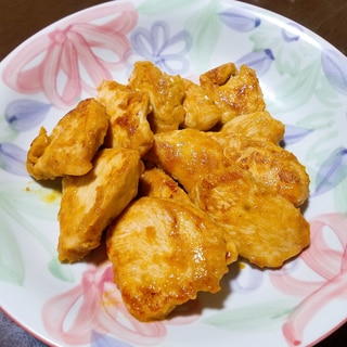 カレー味の鶏むね肉ソテー